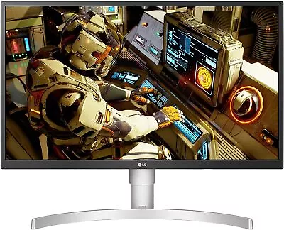 LG 27  4K UHD Gaming Monitor IPS -Black & Silver-60Hz 5ms HDR10 AMD FreeSync • £238.49