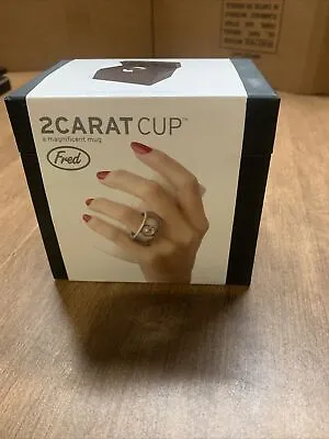 $11.90 • Buy “2Carat-Cup” Coffee/Tea Mug, Handle Is A Bling Ring Fancy Glamorous Silver Tone