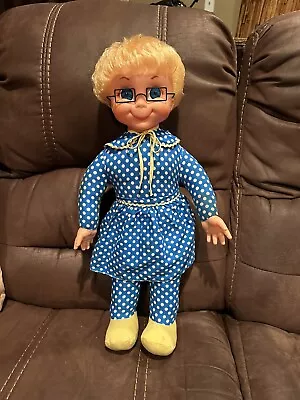 Original 1967 Mattel Mrs. Beasley Doll Cleaned And Repaired To Talk - L👀K • $165