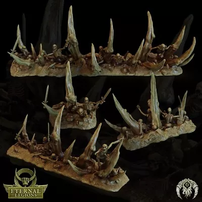$85.12 • Buy  Bone Walls  Scatter Terrain  LOT Of 4 Miniature, RPG, D&D, Tabletop Gaming