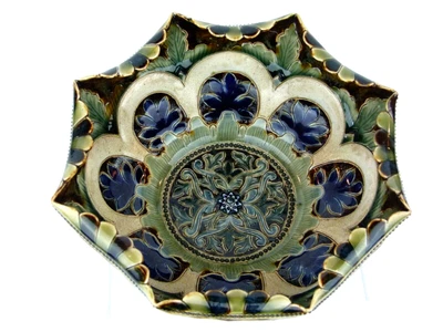 £395 • Buy An Outstanding Doulton Lambeth Freeform Bowl By Frank Butler. Dated 1880.