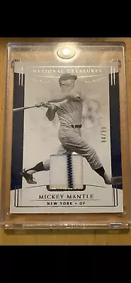 2019 National Treasures Game Used Jersey /99 Micky Mantle #119 New York Yankees  • $71