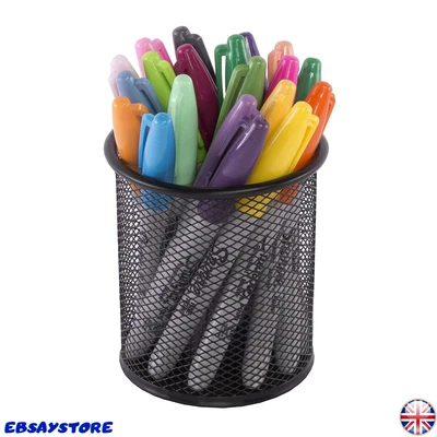 £16.30 • Buy Osco TS-120367 Mesh Pen Pot, Single, 94Mm X 82Mm, Black