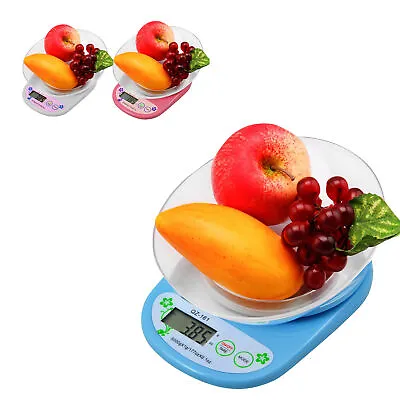 £9.49 • Buy Electronic Digital 5000/1g Kitchen Cooking Food Weighing Scales With Bowl
