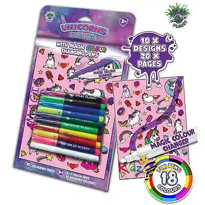 Magic Colouring Book Unicorn With Magic Colour Changing Pens • £15.97