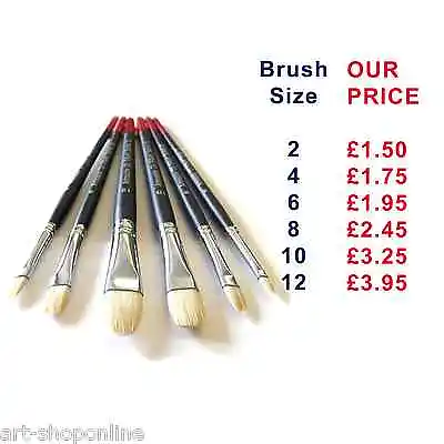 Artmaster Professional Quality Oil Painting Brushes Filbert Sizes • £1.75