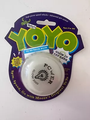 Vintage Moose's Original Yo- Yo White Power Glow 3000 Glow In The Dark Yoyo • $25