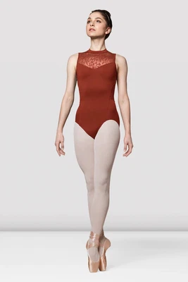 £19.99 • Buy Mirella M3070LM High Neck Cut Out Cross Back Lace Tank Leo Amber Large Adults