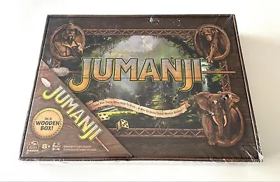 Jumanji Board Game Wooden Case Refresh Spin Master Adventure Game Gift *Sealed* • $59.99