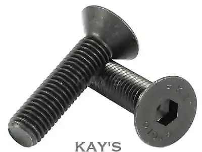£1.99 • Buy M10 Countersunk Screws Allen Key Socket Bolt Self Colour Black High Tensile 10.9
