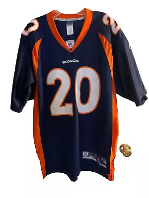 Stitched  Reebok Brian Dawkins Denver Broncos Jersey Blue & Orange Men's  Size L • $65