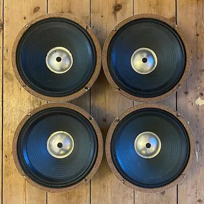 Matching Quad Of Vintage Celestion G12/75 Guitar Speakers 1977 4x12  Cab • £700