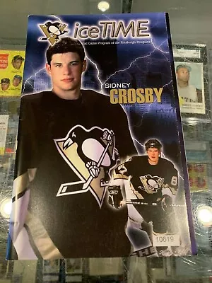 10 8 2005 PITTSBURGH PENGUINS SIDNEY CROSBY 1ST GAME MELLON ARENA PROGRAM Icetim • $60