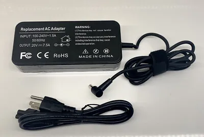 $14.50 • Buy Replacement AC Adapter INPUT: 100-240V - 1.5A 50/60Hz Output : 20V-7.5A