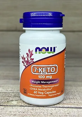 NOW Foods 7-Keto 100 Mg 60 Veg Caps- Exp 01/2028- NEW SEALED • $24.79