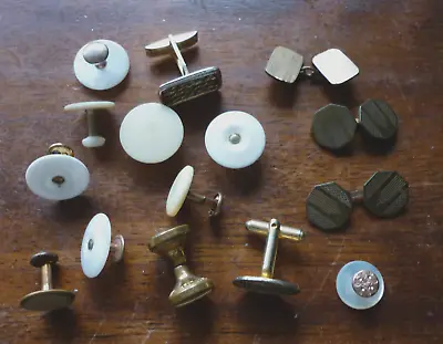 Assortment Of Vintage Studs And Cufflinks Mostly Odd. • £2.50
