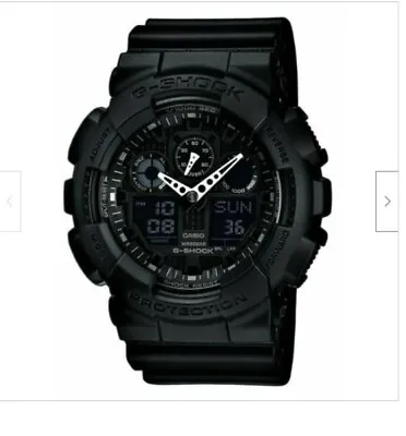 Casio G Shock Ana Digi Black Wrist Watch New GA100-1A1 • $79