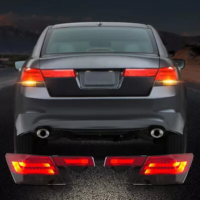 4pcs LED Tail Lights For Honda Accord Inspire 2008-2012 Red Smoked Rear Lamps • $169