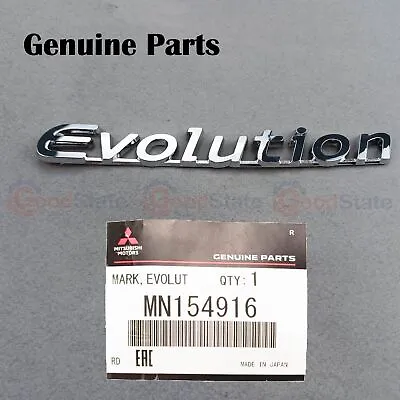 $64.42 • Buy GENUINE Mitsubishi Lancer Evolution 7 VII 8 VIII 9 IX Rear Trunk Emblem Badge