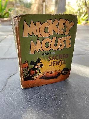 1936 MICKEY MOUSE And The Sacred Jewel Whitman Big Little Book 1187 Fair Disney • $17.09