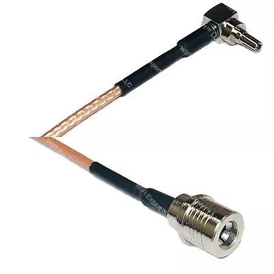 RG316 CRC9 MALE ANGLE To QMA MALE RF Cable Rapid-SHIP LOT • $11.24