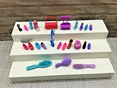 Lot Of 25 MIXED Doll Accessories Barbie Other Dolls Bathroom Shoes Mixed Match • $12