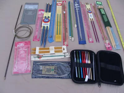$24 • Buy Large Lot Crochet Hooks Knitting Needles Mixed Size/Brands/Diameter/Length Lot 2