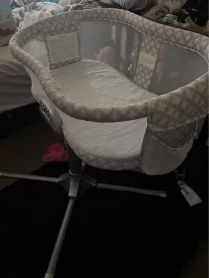 White Bassinet But Is Used And Good Bassinet Made For Baby.                      • $30