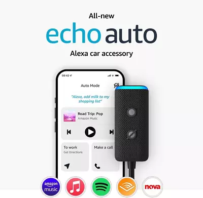 Echo Auto (2Nd Gen) | Add Alexa To Your Car | FREE SHIPPING! • $128.66