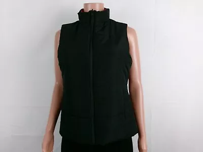 Merona  Front Zip Sleeveless Vest       SIZE: M       RED/BLACK REVERSE • $6.38