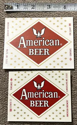 Vintage American Beer Bottle Labels American Brewery Maryland • $4.99