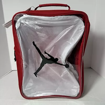 Jordan Jumpman Travel Shoe Bag Gym Red Size Large Red Clear 9A0776-R78 New • $52.99