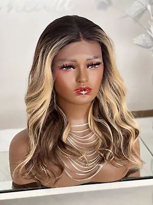 £4.66 • Buy Curly Wigs For Women & Men Lace Front Wig Glueless Heat Resistant Balayage Hair