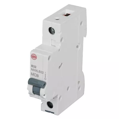 £7.08 • Buy Wylex 32A MCBs Type B Single Pole Miniature Circuit Breaker-32A