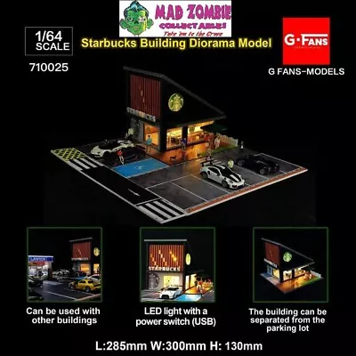 G-FANS - 1:64 Scale - Starbucks Building Diorama • $59.99