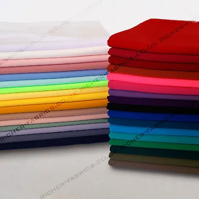 £1.20 • Buy 100% Polyester Interlock Stretch Jersey Lining Fabric Material 150cm Wide 