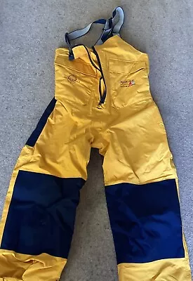Marine Pool Spirit Of The Ocean Salopette Waterproof Trousers Size S Navy Braces • £19.99