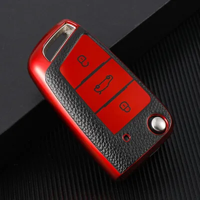 TPU Remote Key Fob Cover Case Holder Shell For Volkswagen Tiguan Passat Polo • $9.92