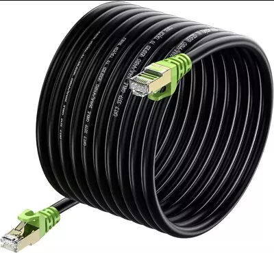 Outdoor Cat 7 Ethernet Cable 300ft 26AWG Heavy-Duty Cat7 Networking Cord Patch • $115