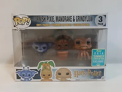 Funko Pop Vinyl Figures 3 Pack Cornish Pixie Mandrake & Grindylow • $144.49