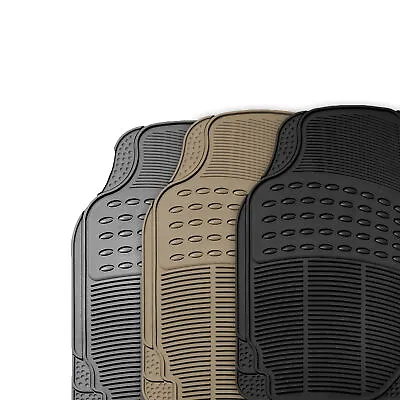 $19.49 • Buy Trimmable Rubber Car Floor Mats 4pc Set Tactical Fit Heavy Duty All Weather