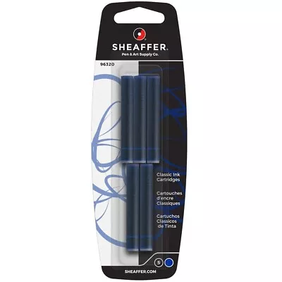 Sheaffer Cartridges  Fountain Pen  Blue Ink  Cartridges New In Pack 96320 • $10.95