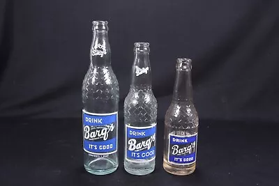 3 Different VTG 1950's Barq's Root Beer Soda Pop Bottles Pryor OK Biloxi MS • $39.95