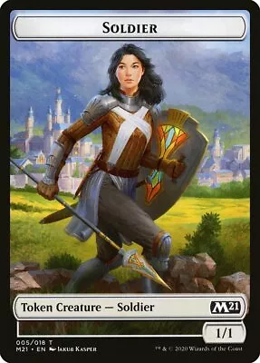 Soldier (005) // Treasure (015) Foil Token Core Set 2021 X4 4x M21 MTG Magic • $2.98