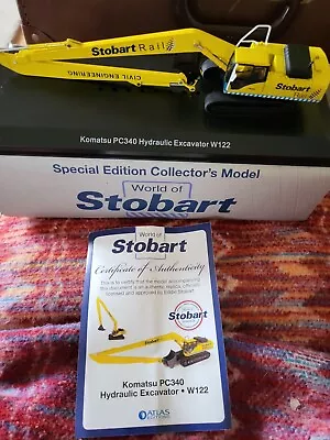 £9.50 • Buy Eddie Stobart Komatsu Pc340 Excavator Digger Model 1:76 Scale Atlas Oxford K8