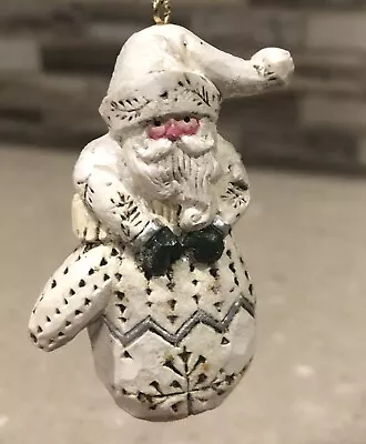 Pam Shifferl Midwest Cannon Falls Winter White Santa Claus In Mitten Ornament • $17.99