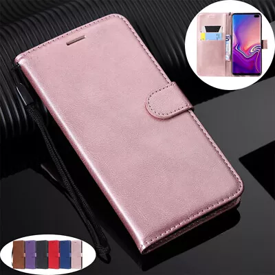 For Samsung S10 (5G) S10+ Magnetic PU Leather Wallet Card Flip Case Stand Cover • $12.86