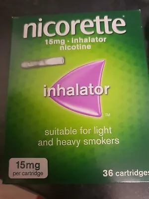 £33 • Buy Nicorette Inhalator 36 X 15mg Carts NEW Sealed 10/25 EXP 