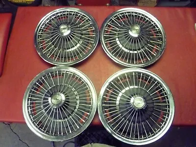 Vintage  1964-67 Chevy Camaro Nova Ss Wire Spinner Hubcaps Wheel Covers • $200