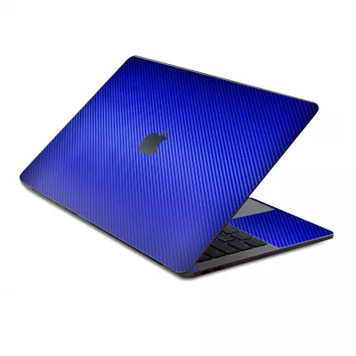 Skin Decal Wrap For MacBook Pro 13  Retina Touch  Blue Carbon Fiber Look • $15.98